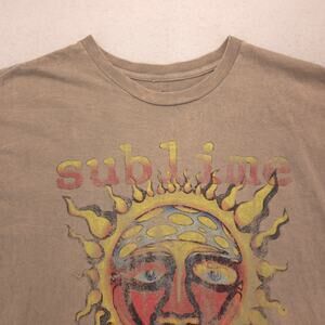 Sublime Band Short Sleeve Crew Neck Graphic T Shirt Mens Size Large L Gray